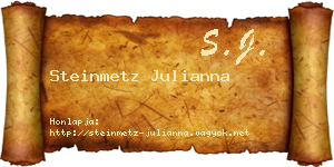 Steinmetz Julianna névjegykártya